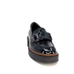 Softwaves 8.89.03 Cuir Vernis Noir*Femme Mocassins