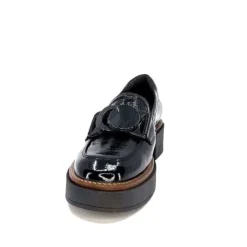Softwaves 8.89.03 Cuir Vernis Noir*Femme Mocassins