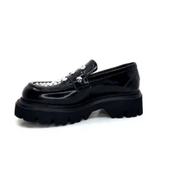Elena iachi Strategia A5508T Cuir Noir Noir*Femme Mocassins
