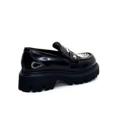 Elena iachi Strategia A5508T Cuir Noir Noir*Femme Mocassins
