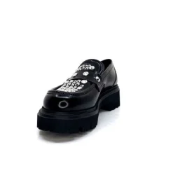 Elena iachi Strategia A5508T Cuir Noir Noir*Femme Mocassins