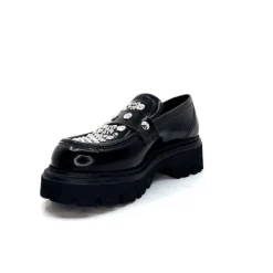 Elena iachi Strategia A5508T Cuir Noir Noir*Femme Mocassins