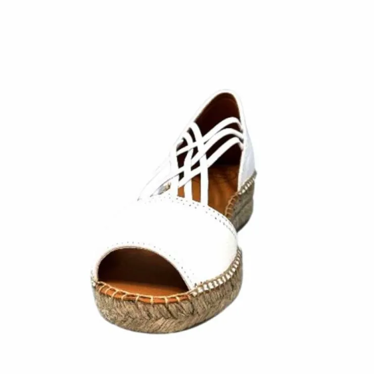 Toni Pons Ebre Cuir Blanc*Femme Espadrilles