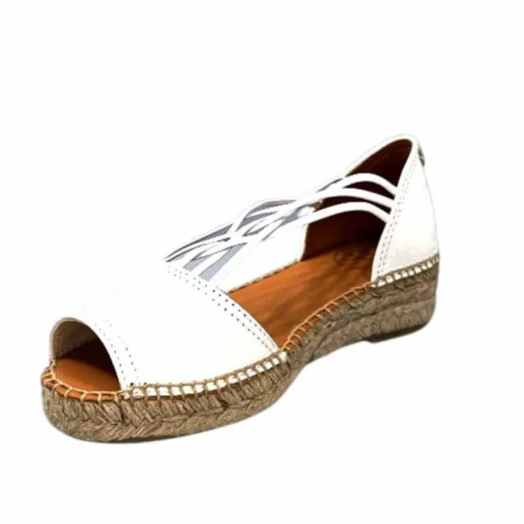 Toni Pons Ebre Cuir Blanc*Femme Espadrilles