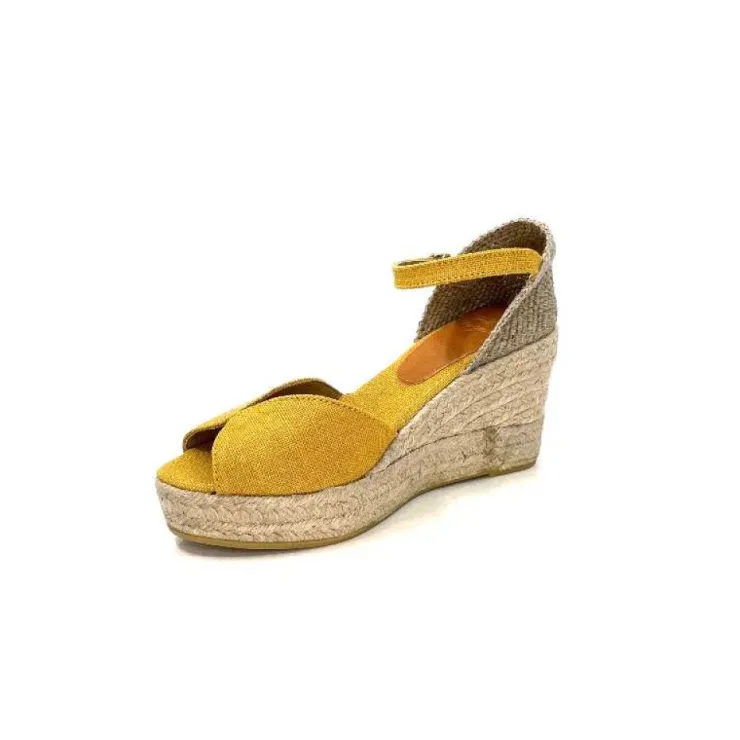 Toni Pons Lua Textile Jaune Moutarde*Femme Espadrilles