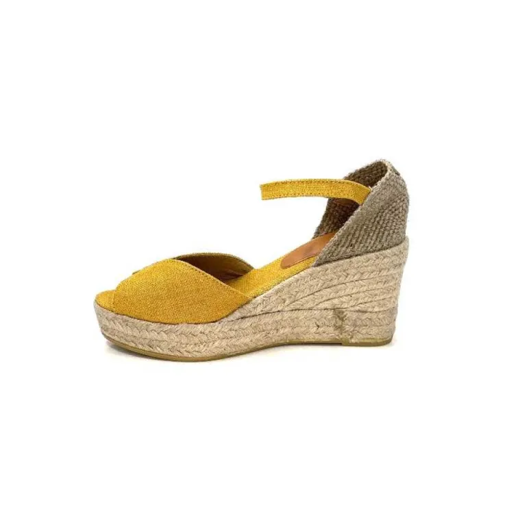 Toni Pons Lua Textile Jaune Moutarde*Femme Espadrilles