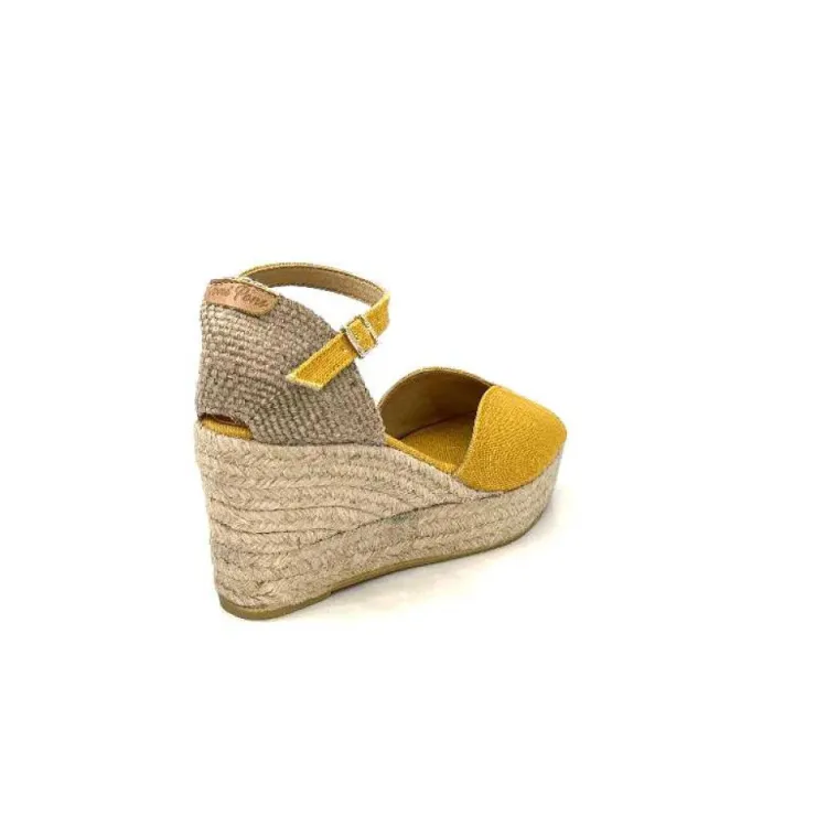Toni Pons Lua Textile Jaune Moutarde*Femme Espadrilles