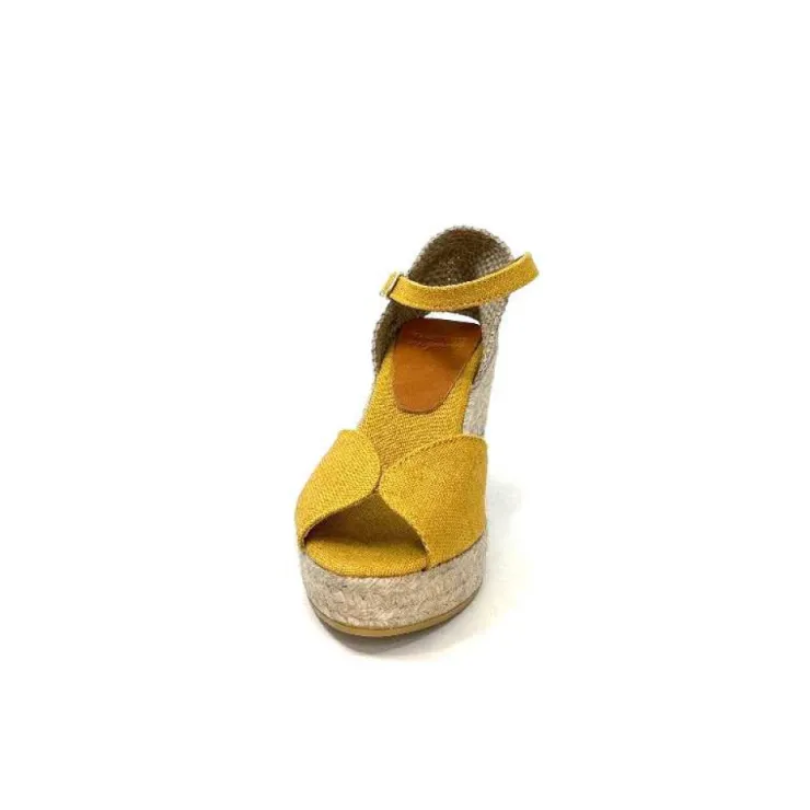 Toni Pons Lua Textile Jaune Moutarde*Femme Espadrilles