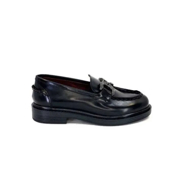 Triver Flight 709.06 Cuir Abrasivato Noir*Femme Mocassins