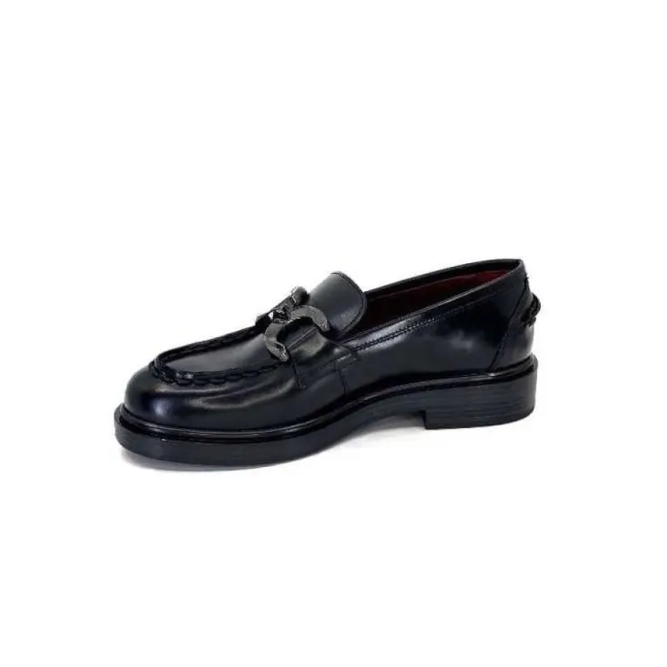 Triver Flight 709.06 Cuir Abrasivato Noir*Femme Mocassins