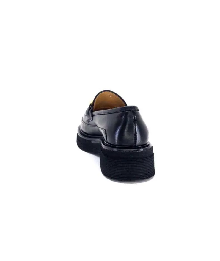 Triver Flight 482-11 Cuir Noir*Femme Mocassins