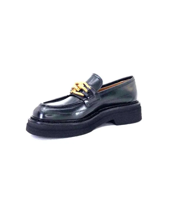Triver Flight 482-11 Cuir Vert*Femme Mocassins