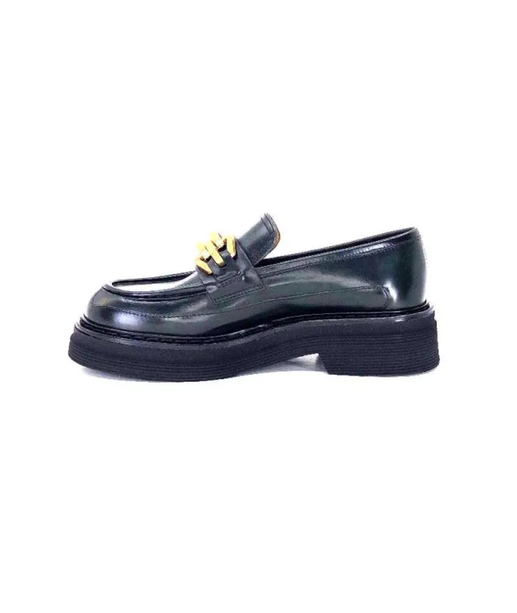 Triver Flight 482-11 Cuir Vert*Femme Mocassins