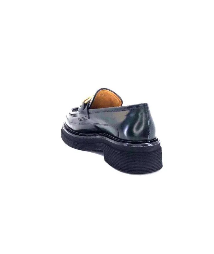 Triver Flight 482-11 Cuir Vert*Femme Mocassins