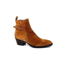 Triver Flight 702.04 Daim Marron Peach*Femme Bottines