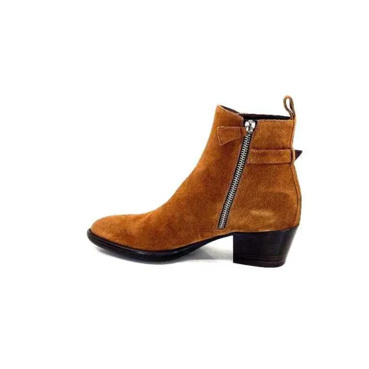 Triver Flight 702.04 Daim Marron Peach*Femme Bottines