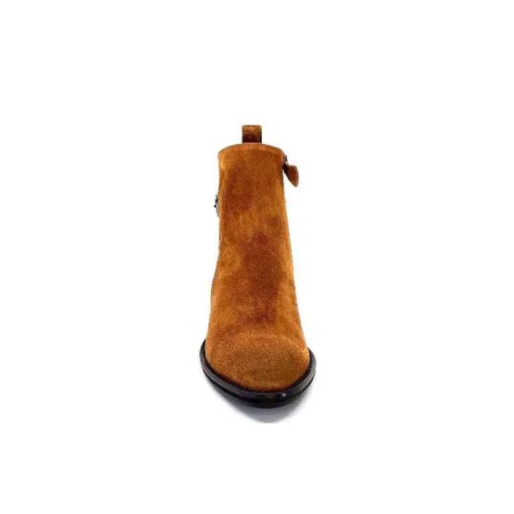 Triver Flight 702.04 Daim Marron Peach*Femme Bottines