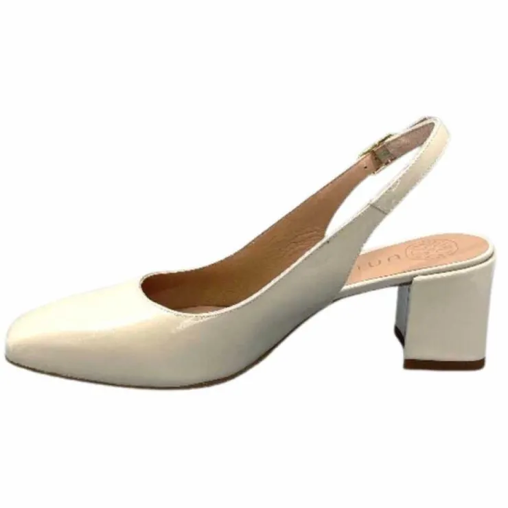 Unisa Lauri Cuir Vernis Creme*Femme Escarpins
