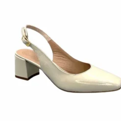Unisa Lauri Cuir Vernis Creme*Femme Escarpins