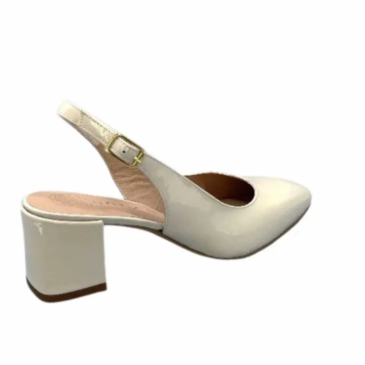 Unisa Lauri Cuir Vernis Creme*Femme Escarpins