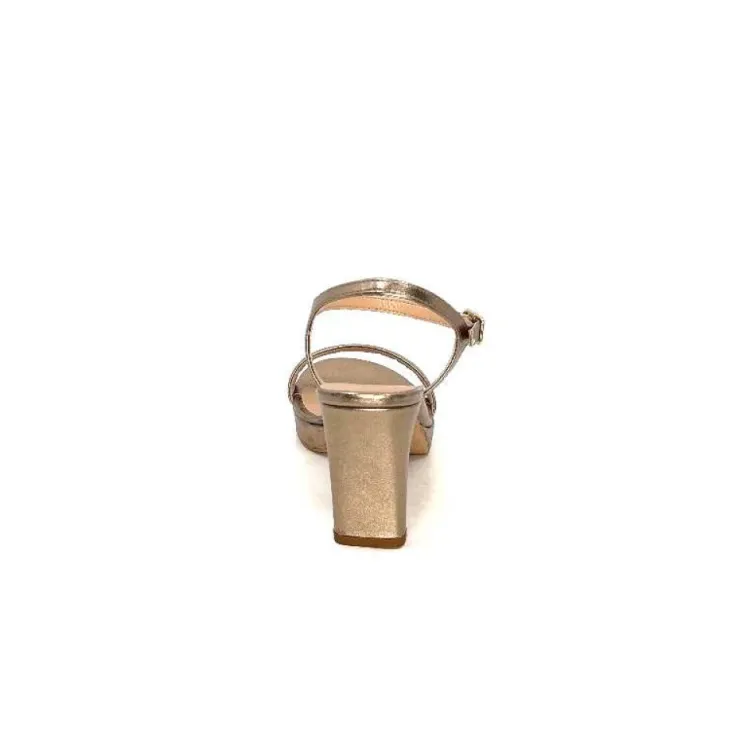 Unisa Soro Cuir Metal Bronze*Femme Sandales