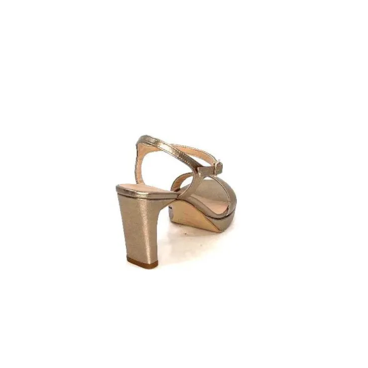 Unisa Soro Cuir Metal Bronze*Femme Sandales