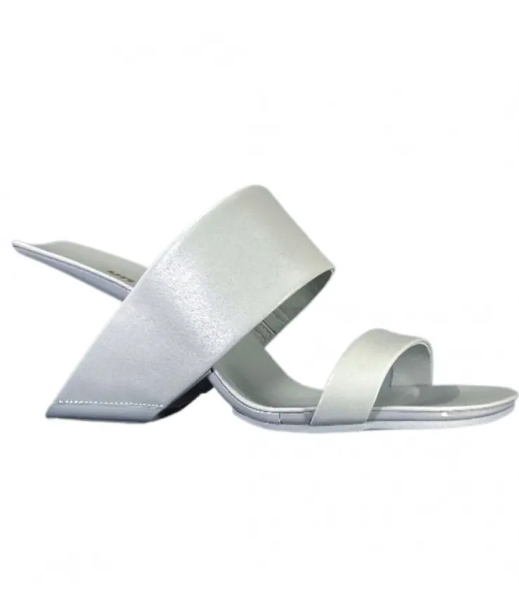 United Nude Loop Hi Cuir Gris*Femme Mules