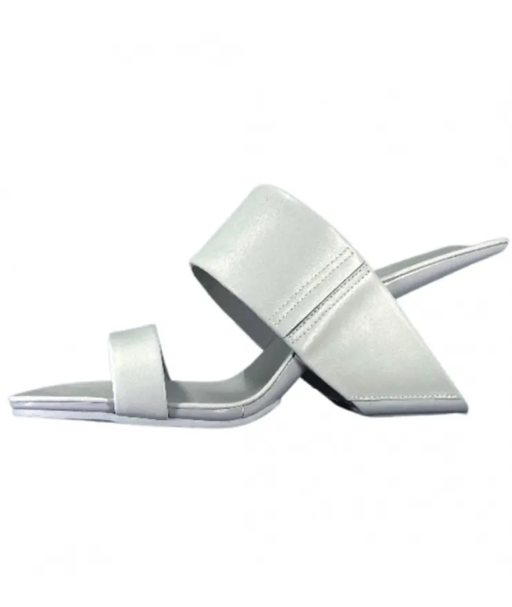 United Nude Loop Hi Cuir Gris*Femme Mules
