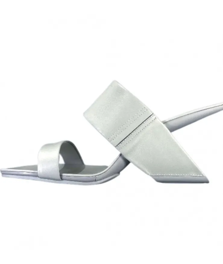 United Nude Loop Hi Cuir Gris*Femme Mules