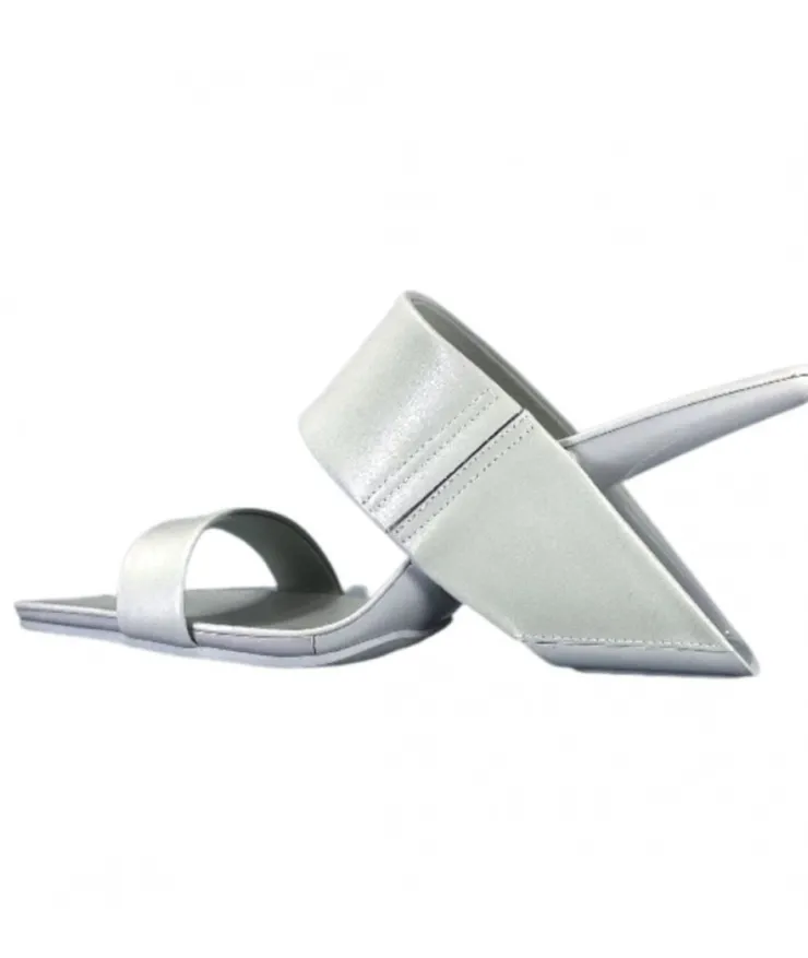 United Nude Loop Hi Cuir Gris*Femme Mules