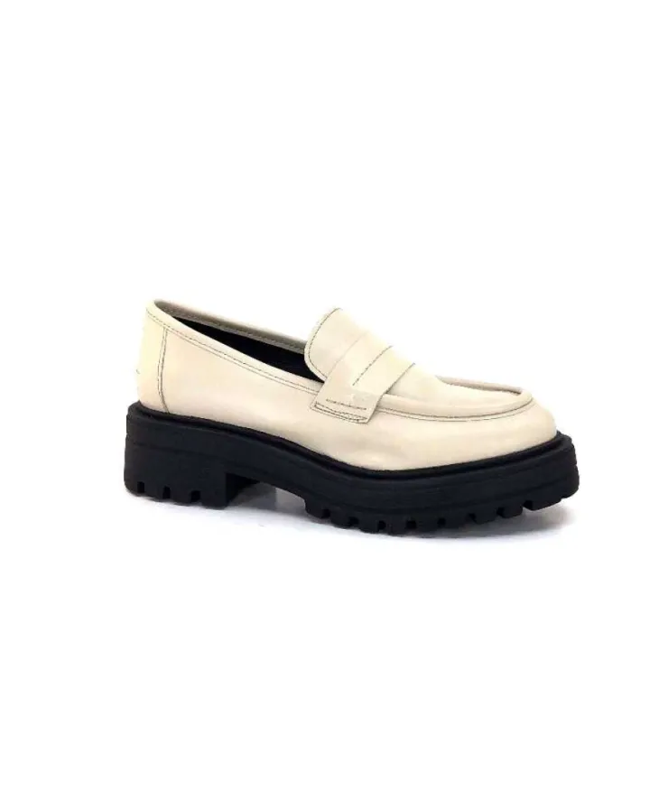 We Do 11244 Cuir Creme*Femme Mocassins