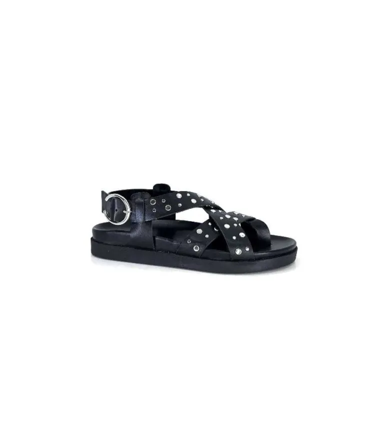 We Do Wedo 45101 Cuir Noir*Femme Sandales