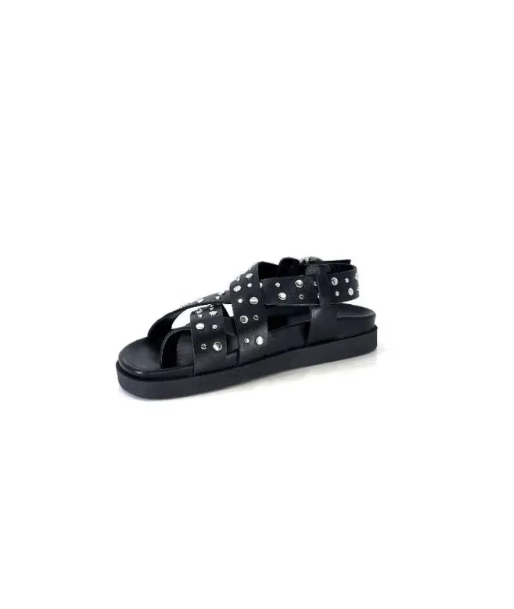 We Do Wedo 45101 Cuir Noir*Femme Sandales