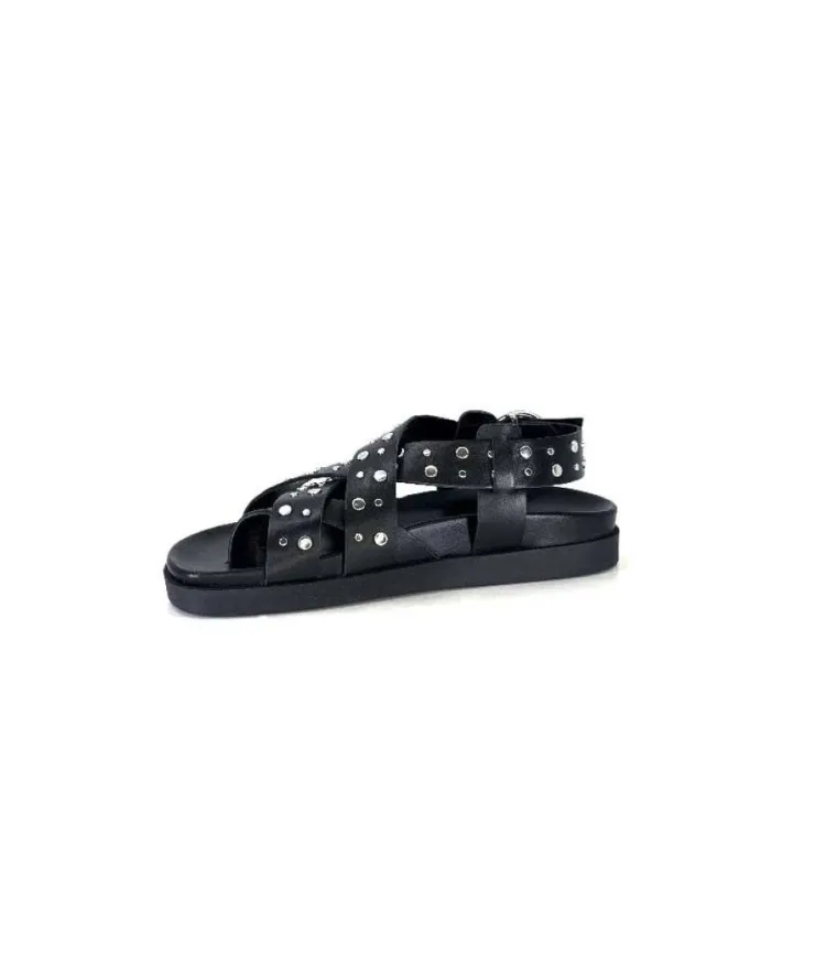 We Do Wedo 45101 Cuir Noir*Femme Sandales