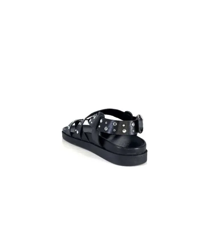 We Do Wedo 45101 Cuir Noir*Femme Sandales