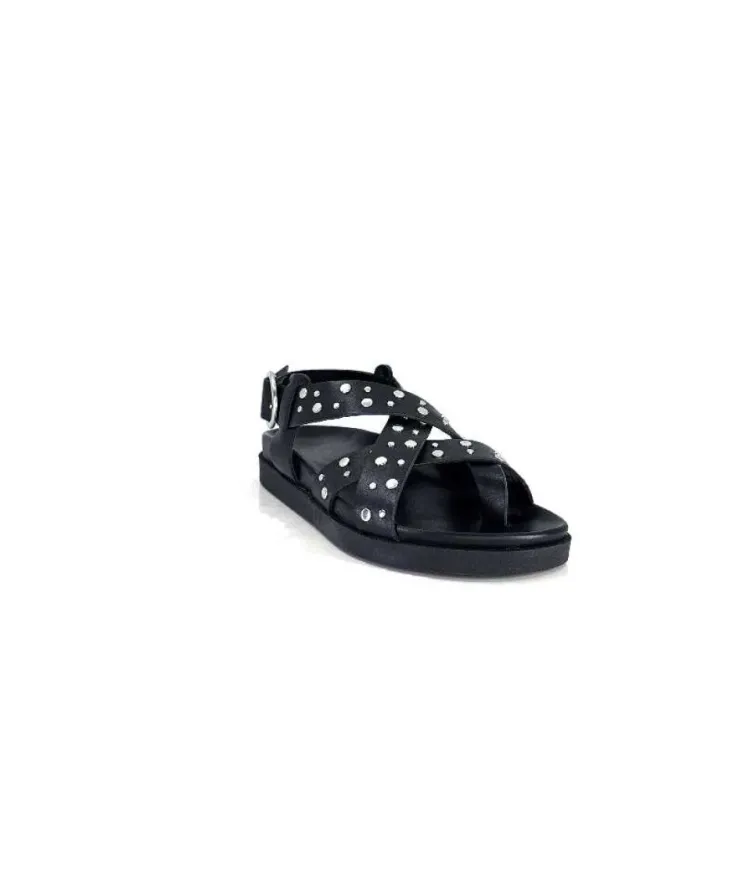 We Do Wedo 45101 Cuir Noir*Femme Sandales