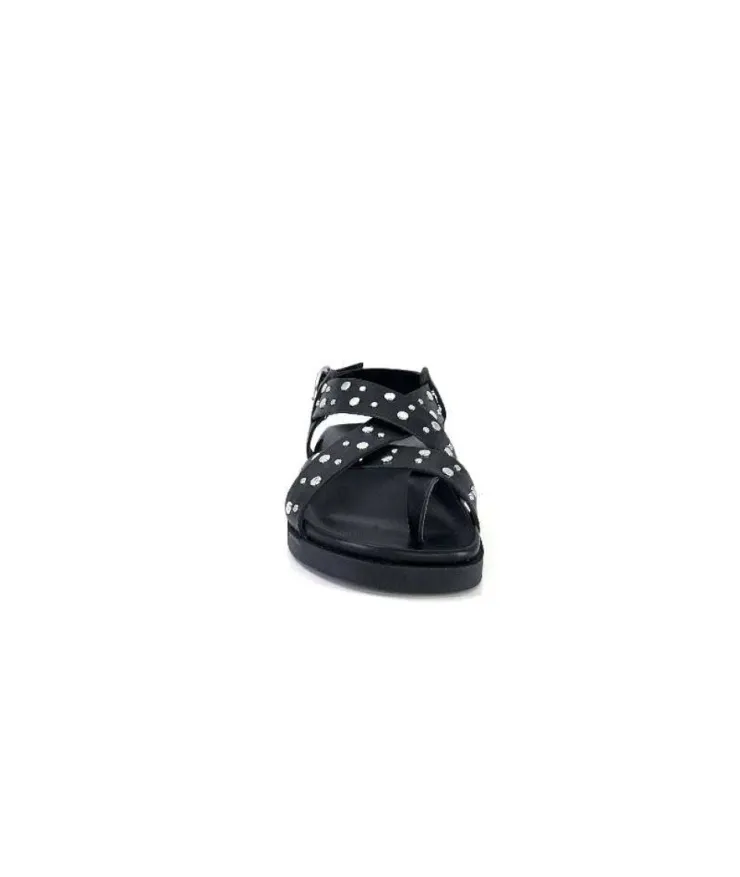 We Do Wedo 45101 Cuir Noir*Femme Sandales