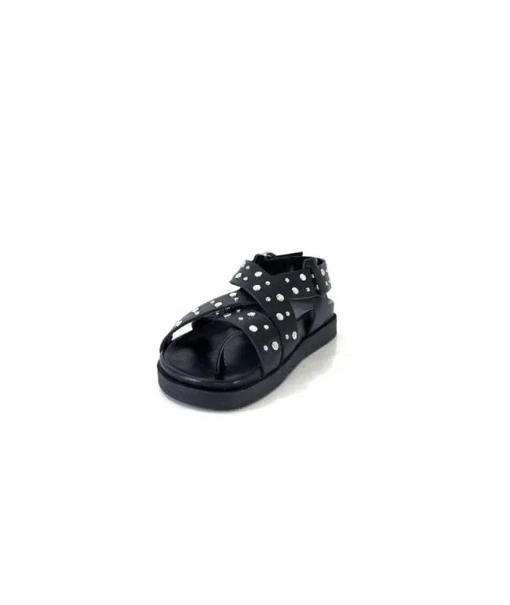 We Do Wedo 45101 Cuir Noir*Femme Sandales
