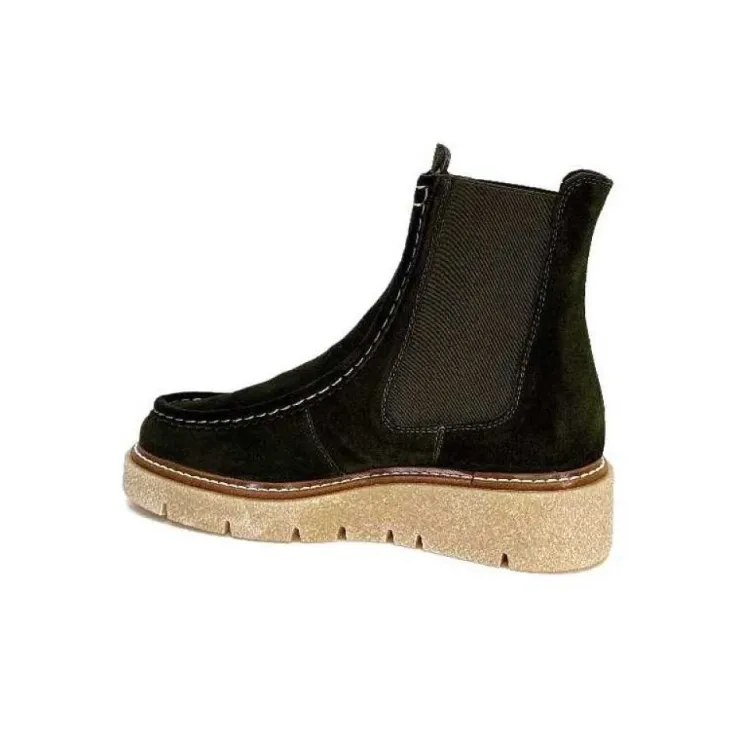 Week End 23202 Daim Kaki*Femme Bottines