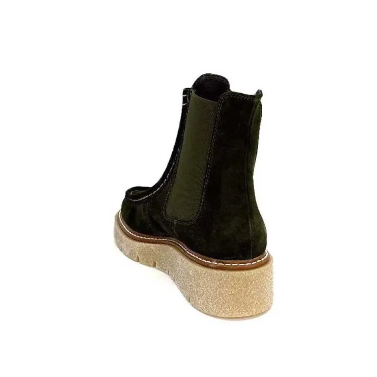 Week End 23202 Daim Kaki*Femme Bottines