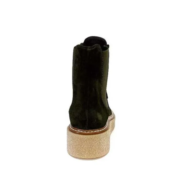 Week End 23202 Daim Kaki*Femme Bottines