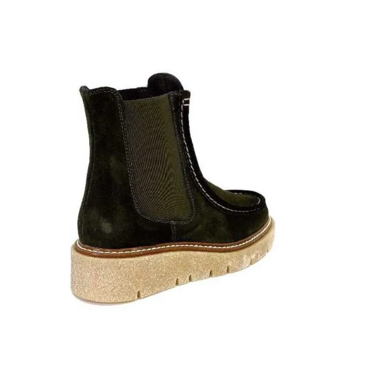 Week End 23202 Daim Kaki*Femme Bottines