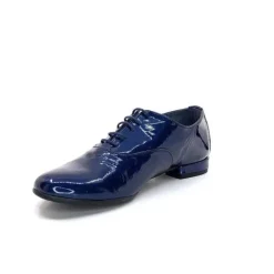 Ivoire0581 Xavier Danaud Cross Cuir Vernis Bleu*Femme Lacets