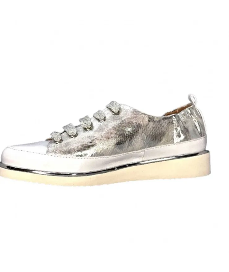 XSA 8010 Cuir Argent*Femme Baskets