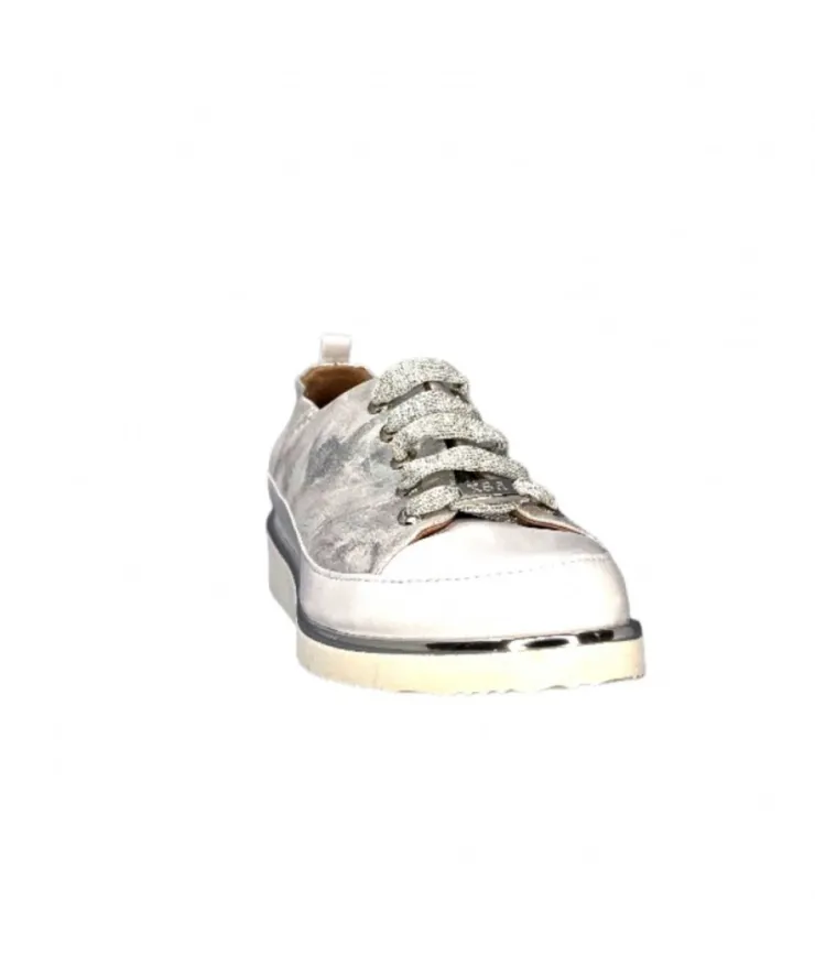 XSA 8010 Cuir Argent*Femme Baskets