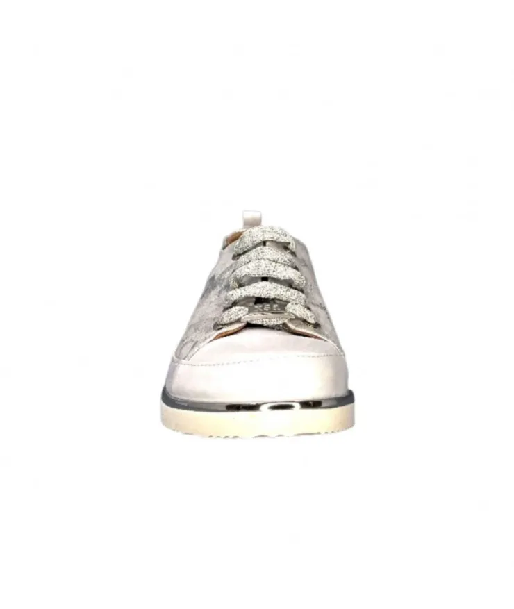 XSA 8010 Cuir Argent*Femme Baskets