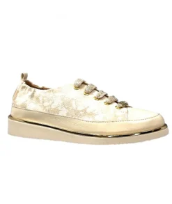 XSA 8010 Cuir Imprime Beige*Femme Baskets