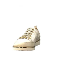 XSA 8010 Cuir Imprime Beige*Femme Baskets