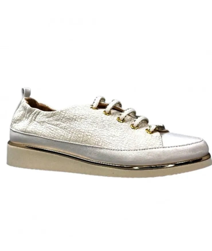 XSA 8010 Cuir Imprime Blanc*Femme Baskets