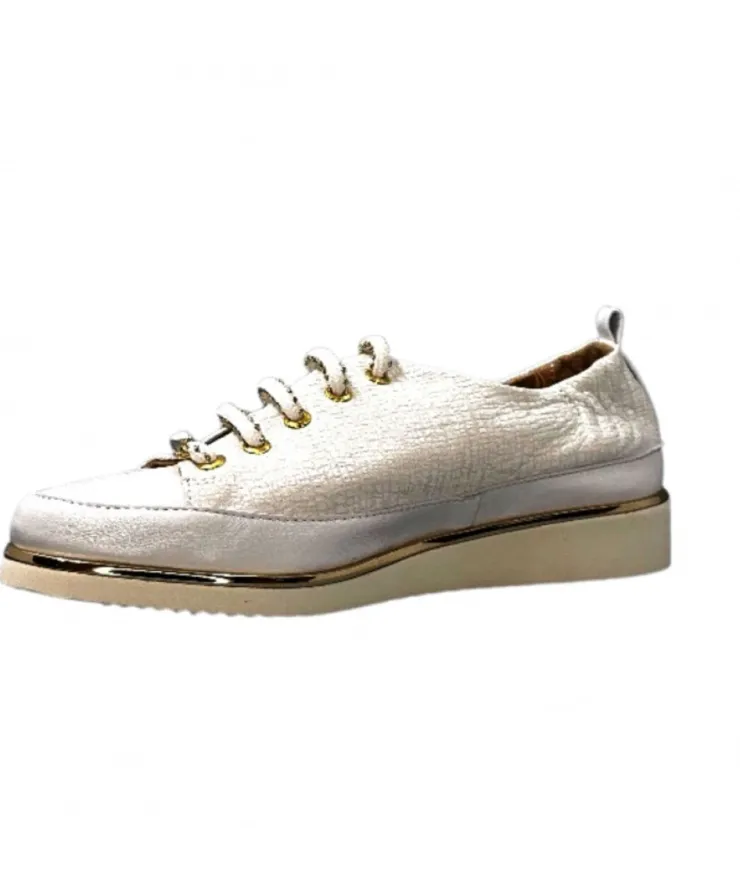 XSA 8010 Cuir Imprime Blanc*Femme Baskets